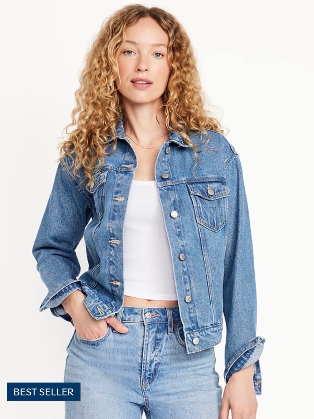 Old Navy Classic Blue Denim Jacket - Women